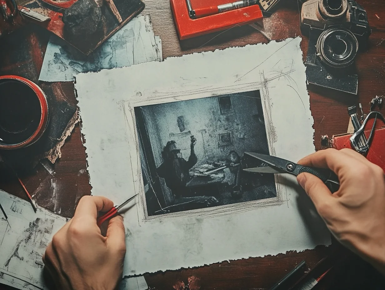 photo resized with scissors